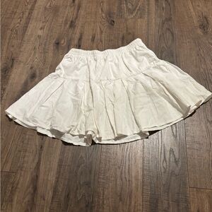 Elegant Cream Skater Skirt
